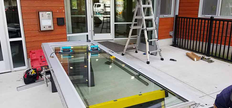 storefront door glass replacement Stanford